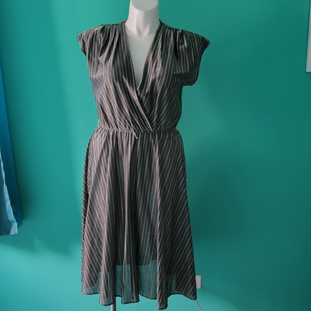 Sheer Silver Dress Sixe 16